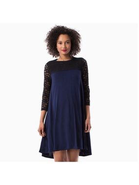 Rosie Pope Maternity Shift Dress With Lace, size S